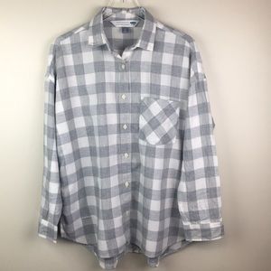 Flannel Boyfriend Shirt Size L